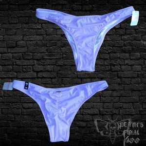 Victorias Secret PINK ruched itsy cheeky bikini bottom XS light purple swimsuit